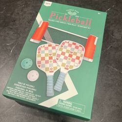 Tabletop Pickleball Paddles Balls Net Set Sport Fun Activity Game Gift