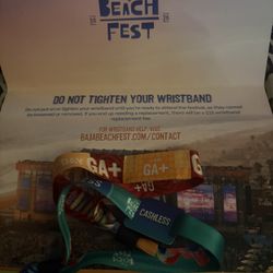 3 Baja Beach Fest GA+ Wristbands