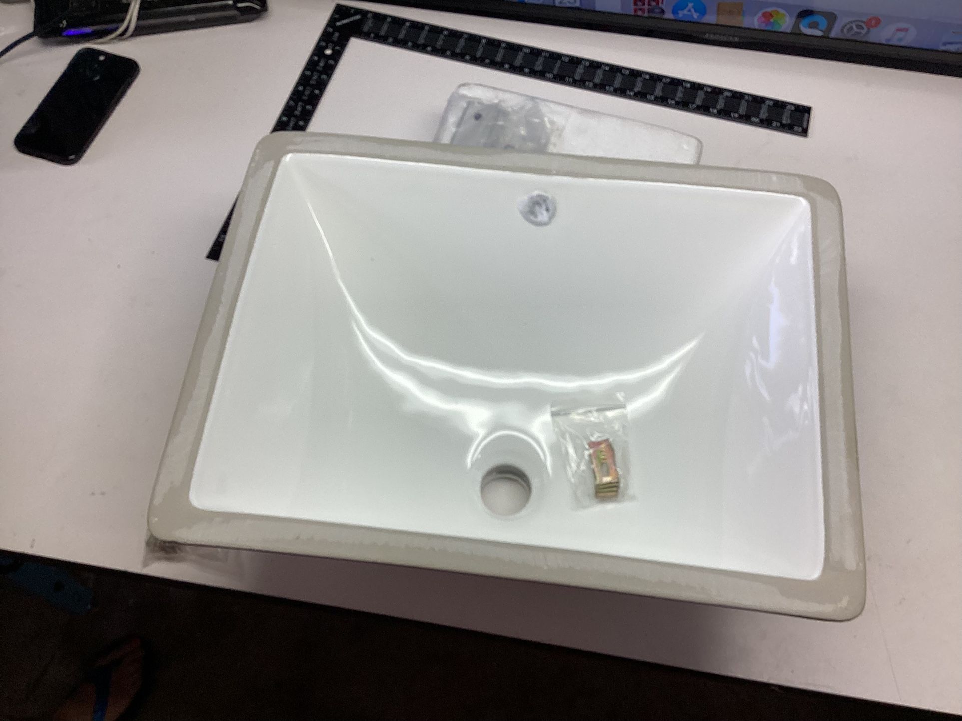 HIVE Bathroom White Under Mount Sink Water Wash Vanity RV BOAT NEW BLOW OUT SALE 350 Available Call New