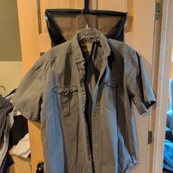 "FieldN' Forest" Short Sleeve Button-up
