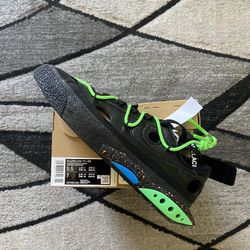 Nike Blazer Low Off White Electro Green 5.5