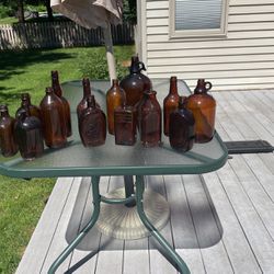 Cool Collection Of Brown Glass Bottles 