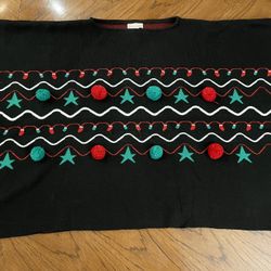Collection Eighteen Festive Christmas Holiday Poncho