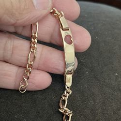 14k gold plated bracelet