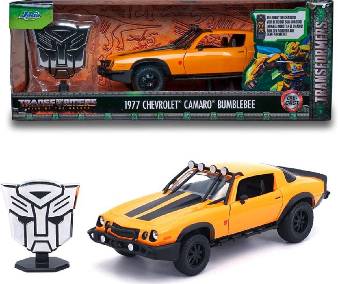 Jada Toys Transformers Rise Of The Beast 1977 Chevrolet Camaro Bumblebee -1:24-