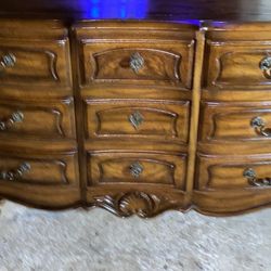 Claw Foot Wood Dresser