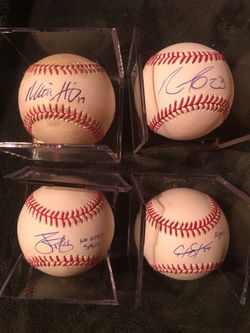 Seattle Mariners Autographed Baseball OMLB James Paxton No Hitter Nelson Cruz Mitch Haniger