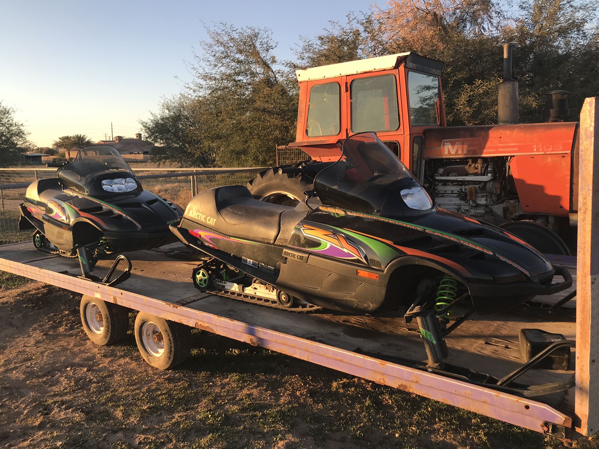 Snowmobiles for sale x3 with trailer