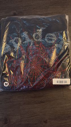 rhinestone spider hoodie