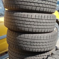 SET OF 235/65/16 10 PLY LOAD RANGE E (TONS OF TREAD LEFT)