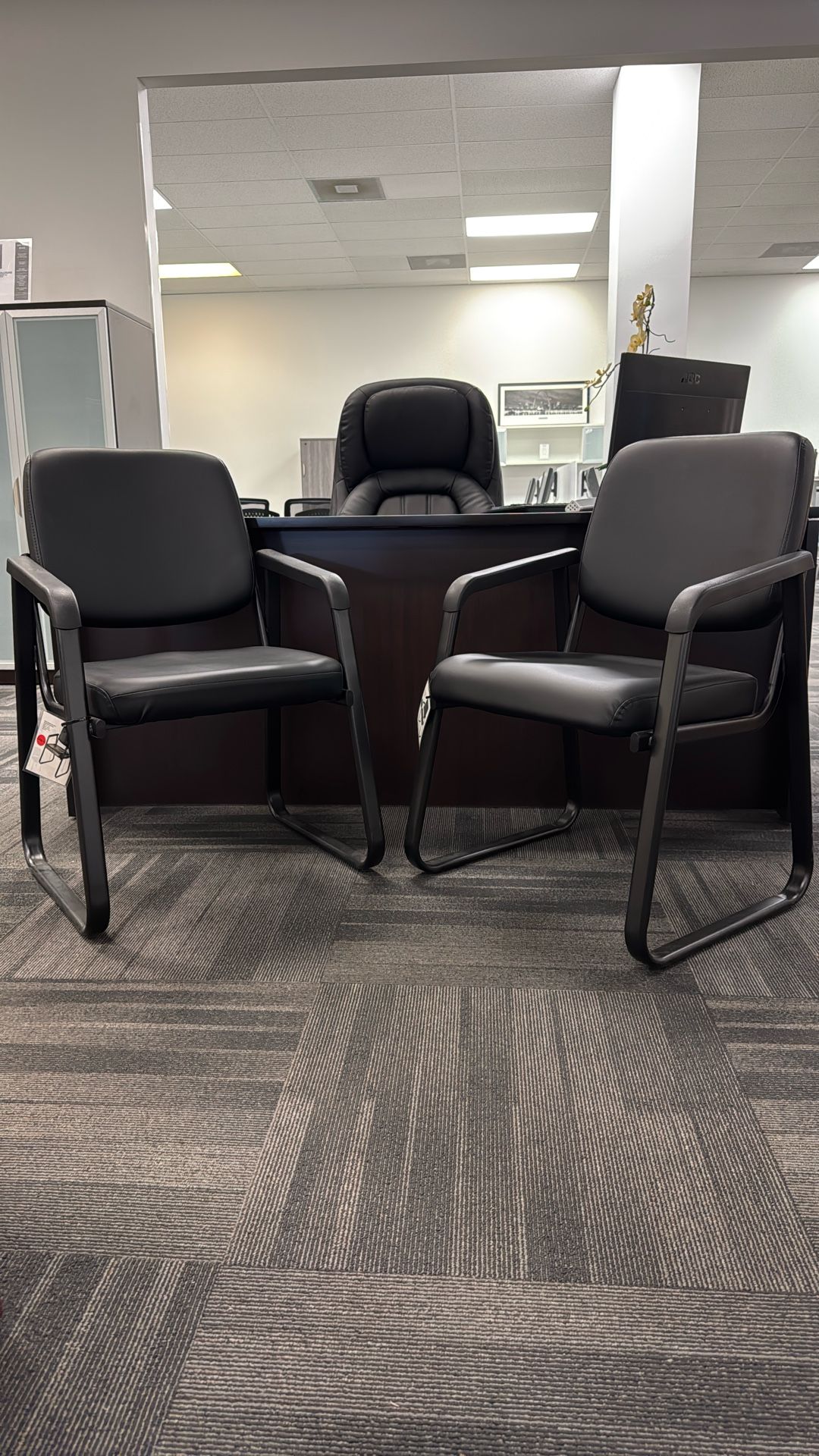 The Ashton Modern Sled Base Guest Chair