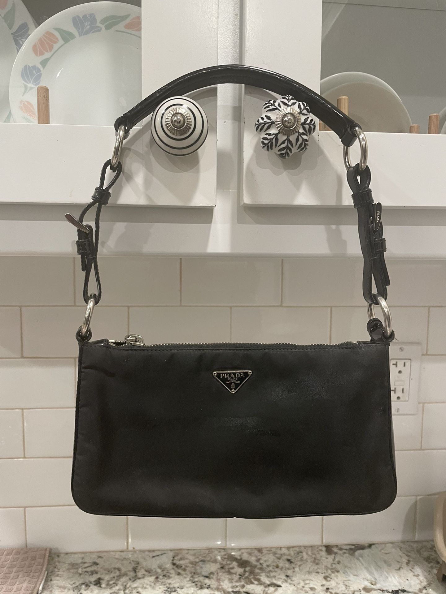 Prada Tessuto Small Black Nylon Bag