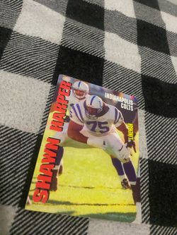 Indianapolis colts Shawn Harper nfl card signed