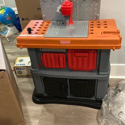 Free kids Play Workbench And Tools And Ikea Bed