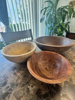 Wooden bowls