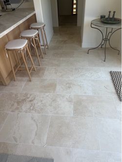 Beautiful limestone floor tiles 24” x 16”