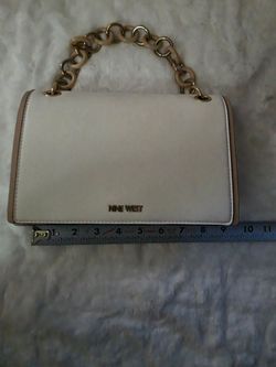 Nine West White Chain Handle Handbag