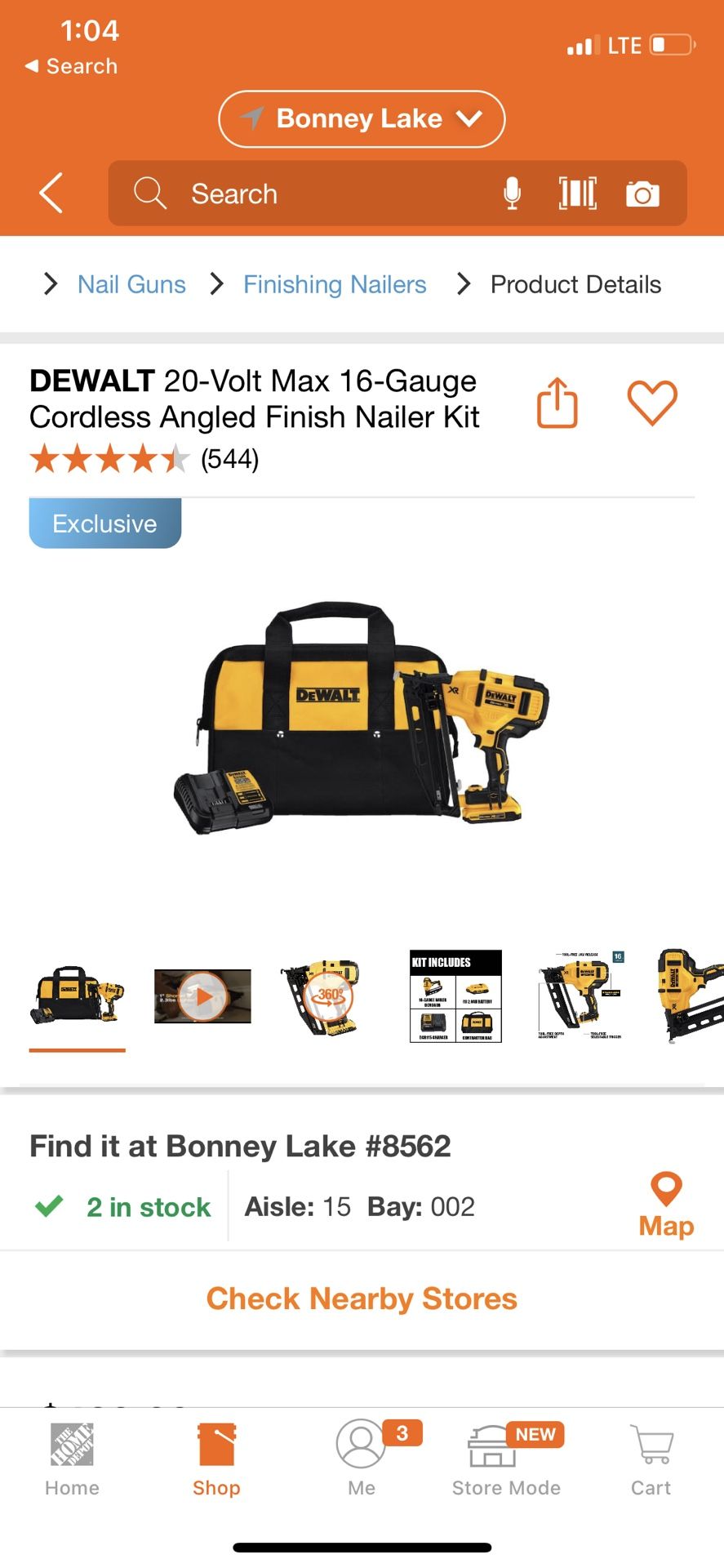 DeWalt Nail Gun Kit