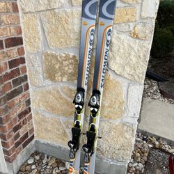 Salomon Men’s Or Women’s Snow Skis With Bindings 160cm