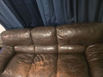 Brown Leather Couch