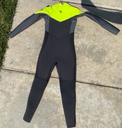 Kids Rip Curl Full Wetsuit Lime Green/Black - Size 10J