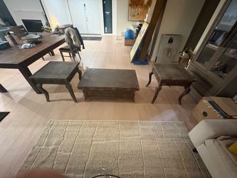 3-Piece Wood Coffee and End Table Set