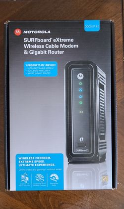 ARRIS - MOTOROLA SBG6580 Wifi  N Router  /  Modem DOCSIS 3.0