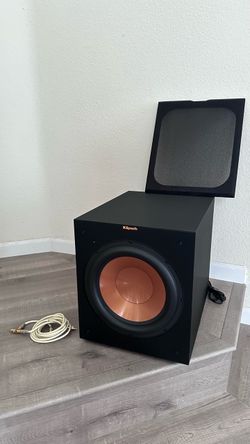 Klipsch R-12SW Costco NA 240W Subwoofer, Onkyo Receiver, Sat Speakers