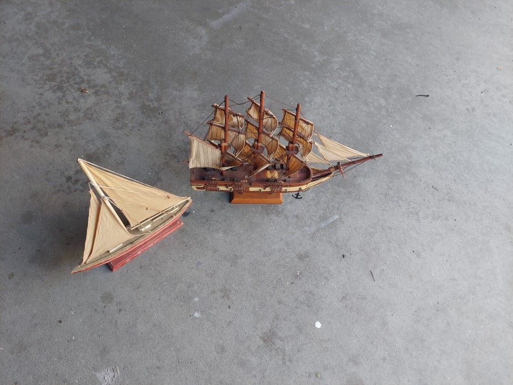 Wooden Sailboat Models