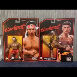 Zombie Sailor Toys Heels Faces Movie Bloodsport Van Damme Frank Dux Chong Li Set