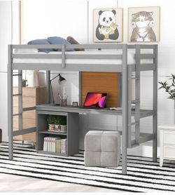 Loftbed Desk Twin Sized Bed Frame