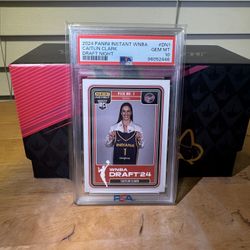 2024 Panini Instant WNBA Draft Night #DN1 Caitlin Clark RC Rookie PSA 10