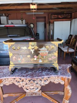 Oriental wedding chest