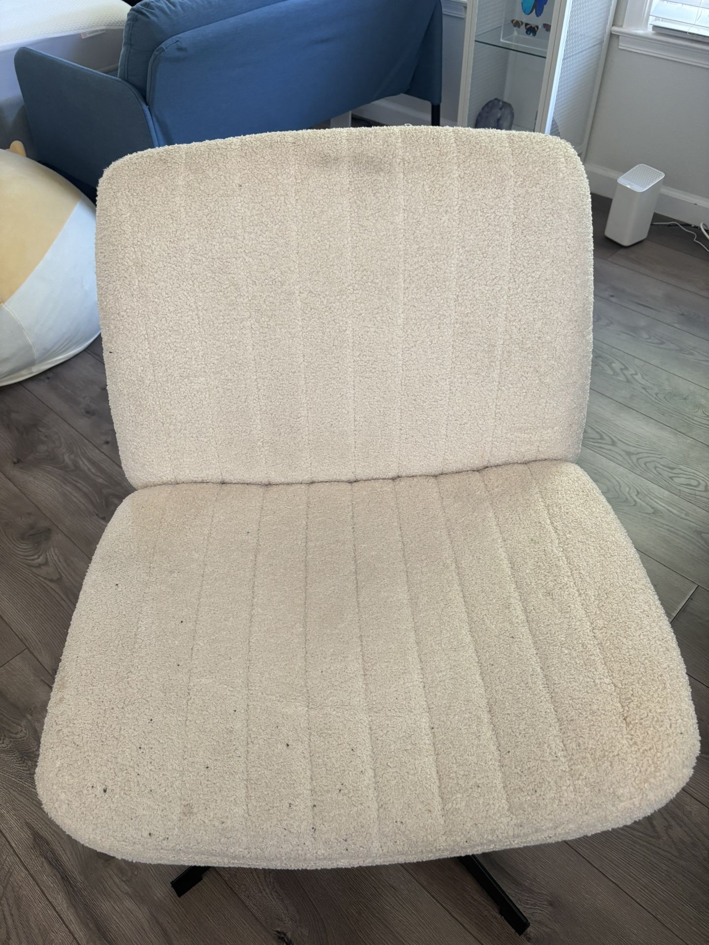Desk Chair - Beige Teddy material