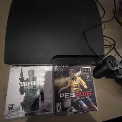 PS3 Slim 320 Gig W 2 Games And One Control 