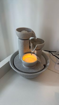 Mini beige water fountain