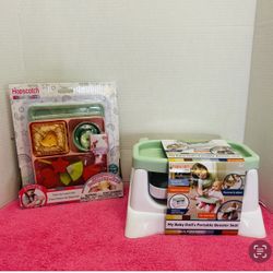 Girl  Baby Doll Booster Seats And Play Food