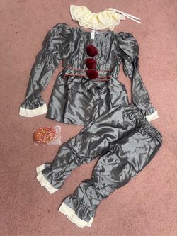 New M kids penny wise clown Halloween costume shirt outfit boys girls youth