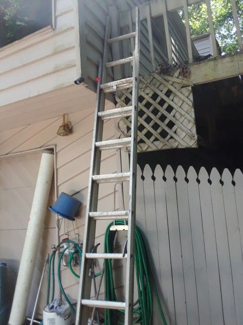 Aluminum ladders 20' extension & 16' double Sided $65 & $35