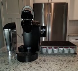 KEURIG AND COFFEE STORAGE