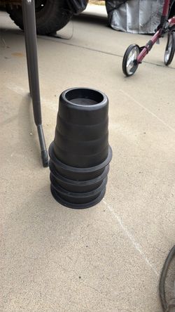 Black Plastic Bed Risers Set