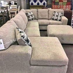 U SHAPED SECTIONAL COUCH SAME DAY DELIVERY By ASHLEY