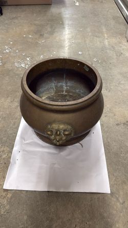 Antique Brass Planter
