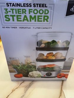Stainless Steel 3-Tier Food Steamer