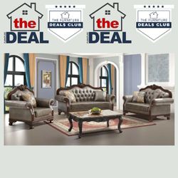 QUEEN ANNE SOFA SET: CLEARANCE SALE!