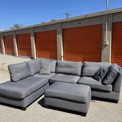 Gray Sectional 