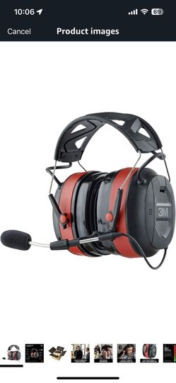 3M Pro-Comms Electronic Hearing Protector, Wireless Earmuffs With Bluetooth Technology & External Noise-Canceling Boom Microphone, Noise Reduction Rat