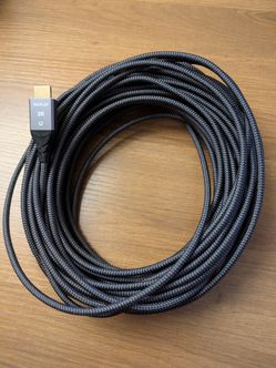 8K HDMI Braided Fiber Optic Cable