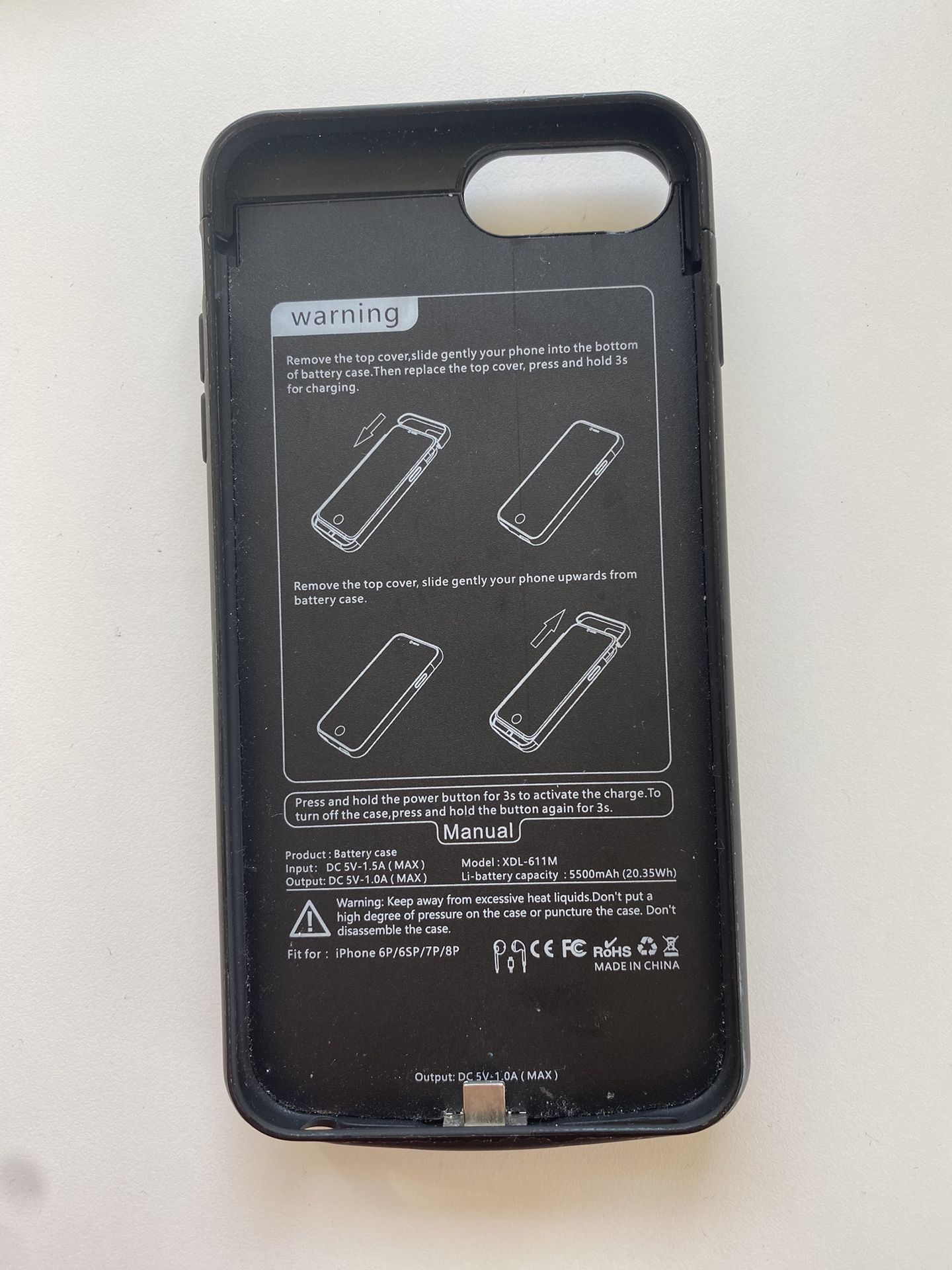 Iphone 6/7/8 plus Charging Case