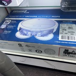 Bissell Spinwave Hard Floor Wet & Dry Robotic Vacuum Pearl White #2859 NEW